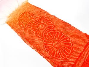 正絹　絞り　帯揚げ